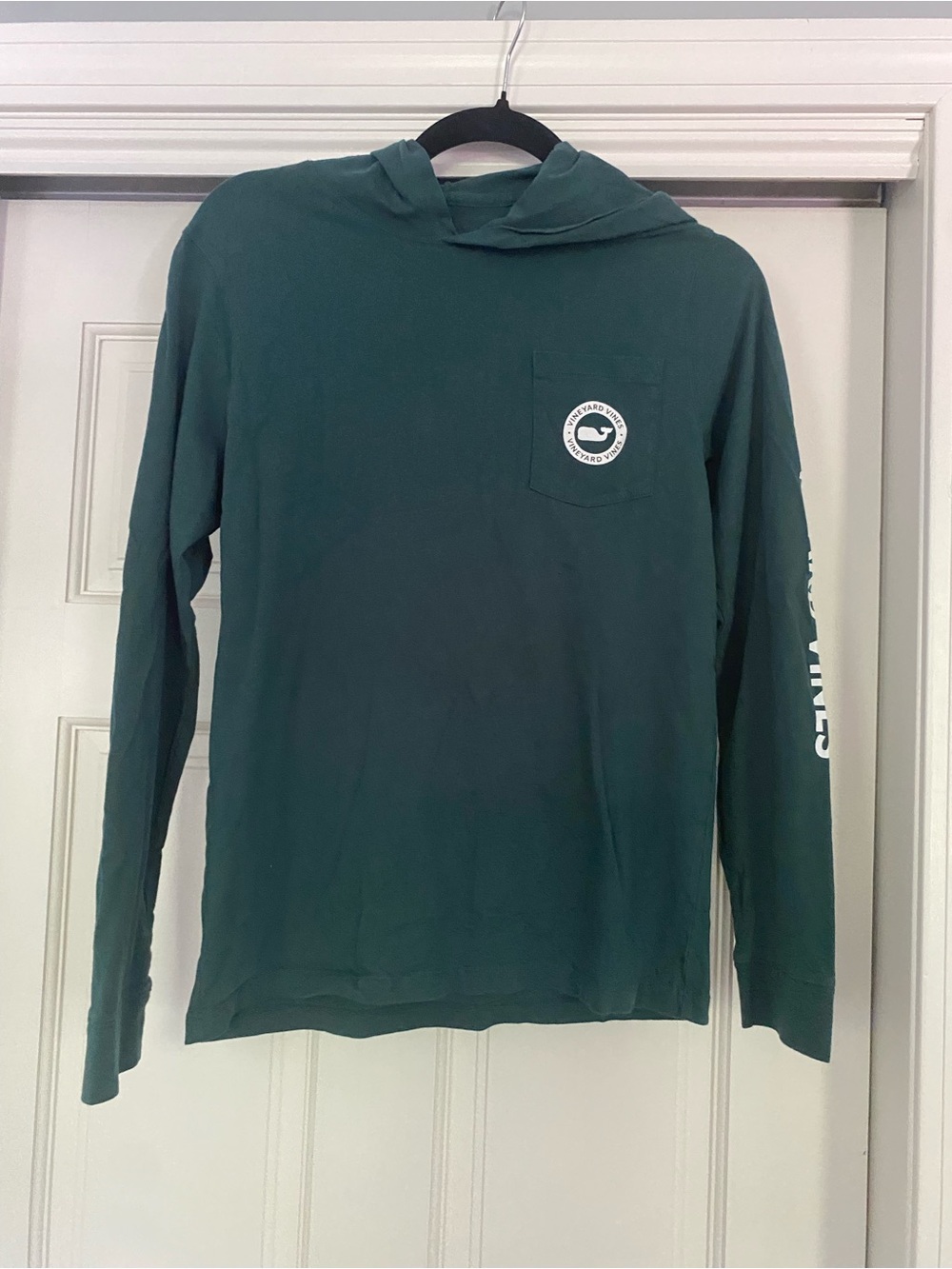 Boys Vineyard Vines Dark Green  Cotton Hooded Tee